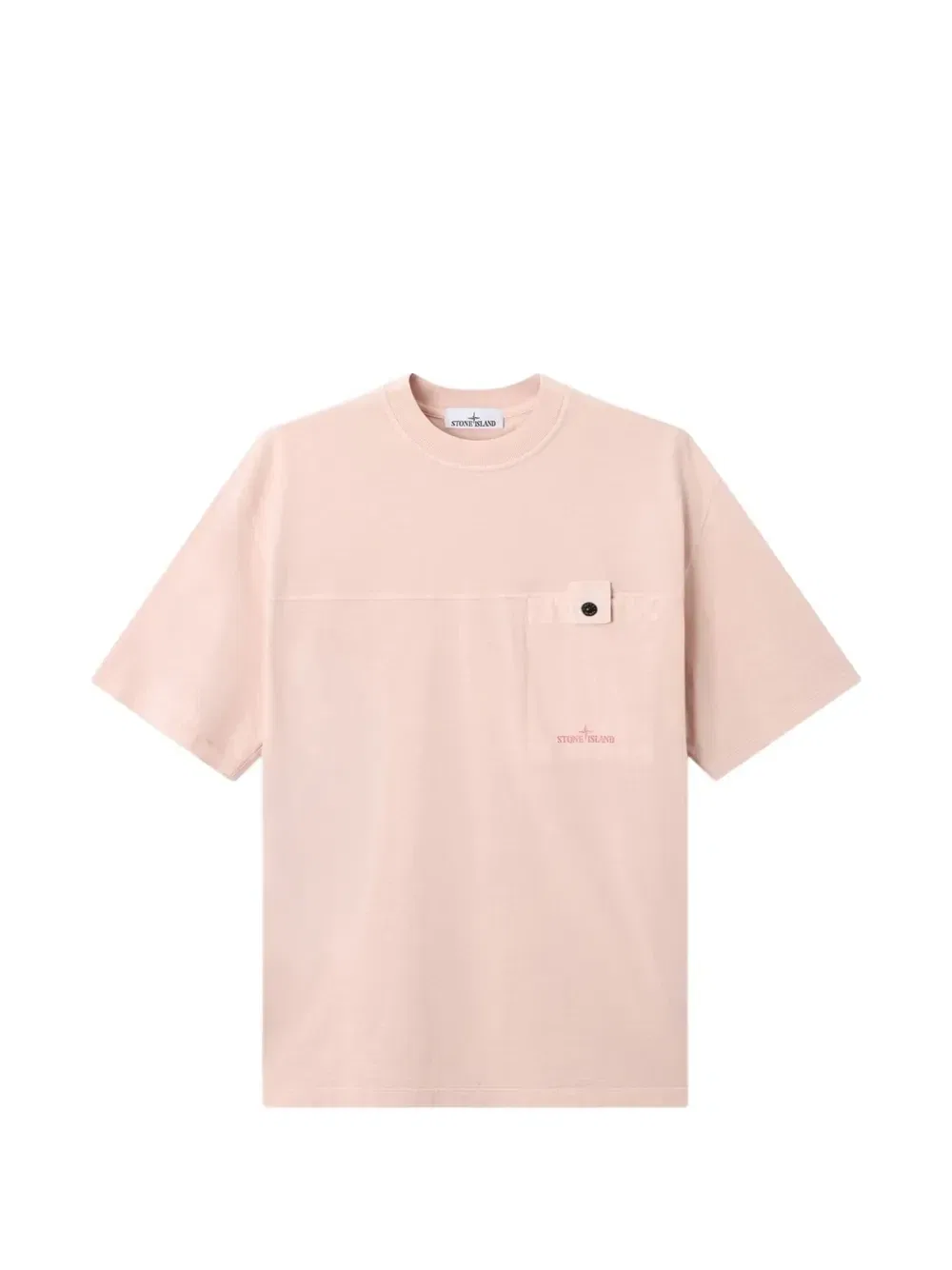 Футболка из органического хлопкового джерси 2100028 Stone Island, розовый
