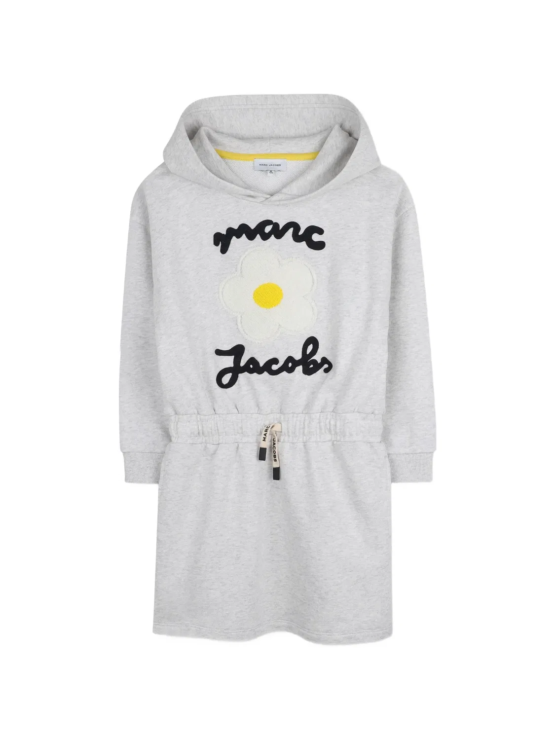 Платье-худи с вышивкой логотипа серое Marc Jacobs, серый