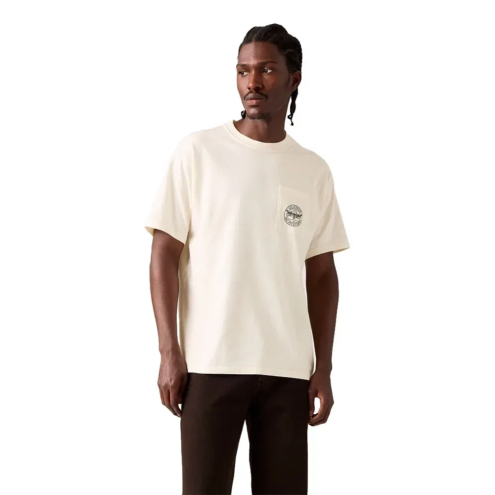 Мужская футболка с принтом Levi's 005HV short sleeve T-shirt, Beige