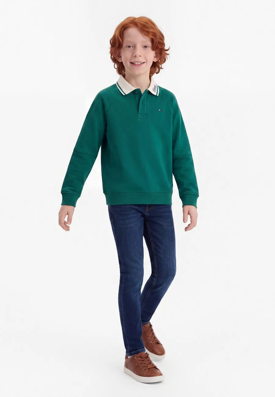 Толстовка TOMMY HILFIGER изумрудного цвета — фото 2