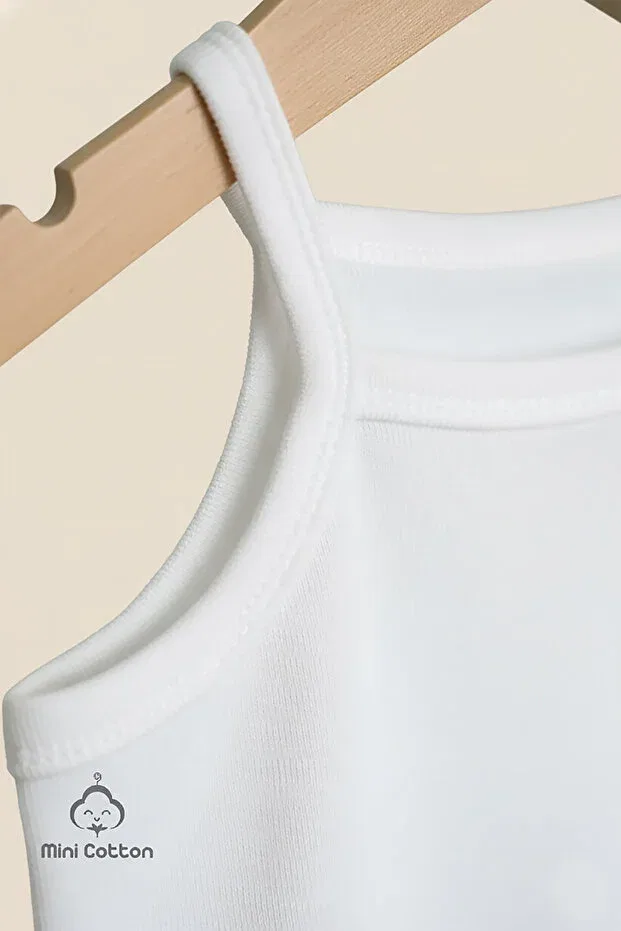 Детское боди с принтом Mini Cotton, White — фото 3