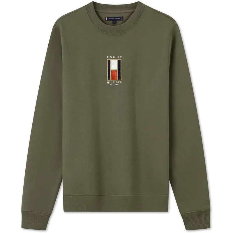 Мужской свитшот Tommy Hilfiger, Olive Green PLI