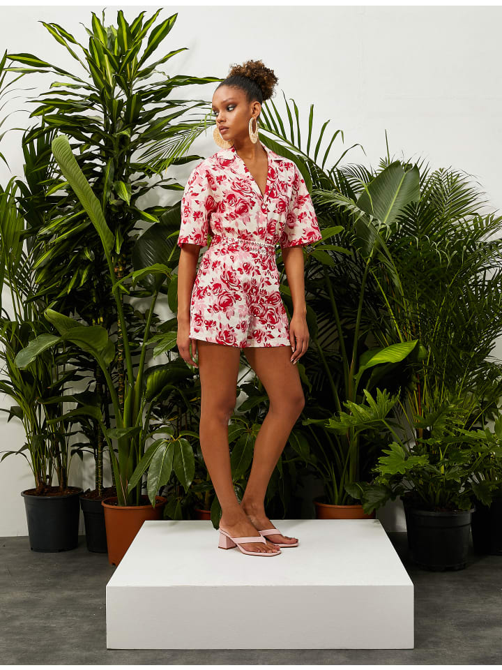 

Розовые узорчатые шорты KOTON