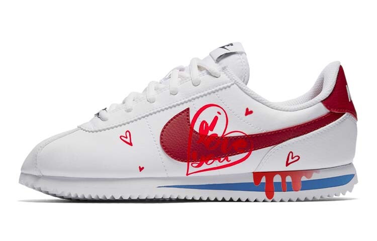 

Кроссовки Cortez женские с низким верхом, красные/белые Nike
