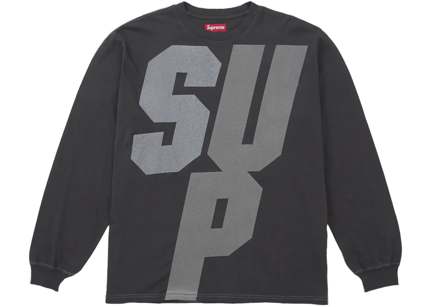 Мужская футболка с длинным рукавом с отражающими деталями Supreme, Black — фото 3