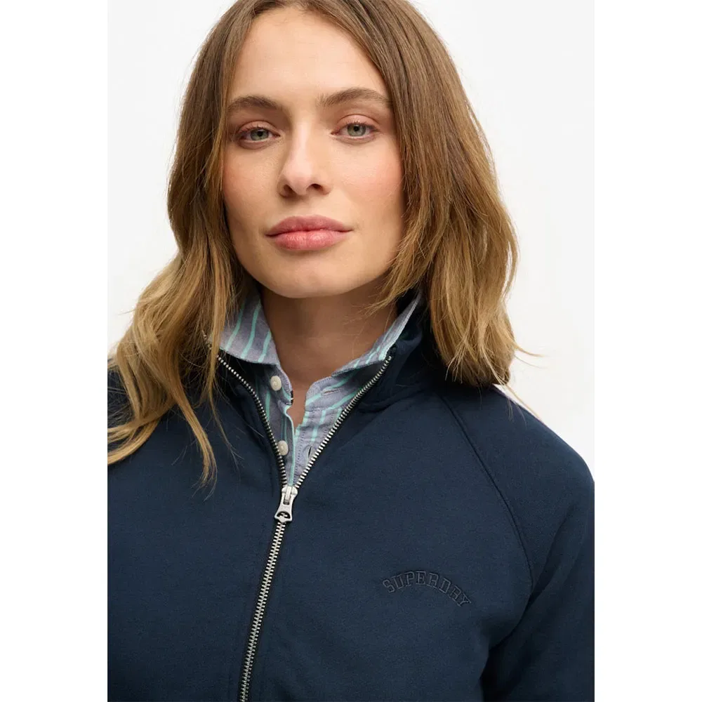Худи на молнии Essential Logo Track Superdry, синий — фото 4