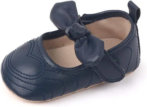 Детские туфли Мэри Джейн для девочек из эко-кожи Purepips, Navy Blue — фото 4