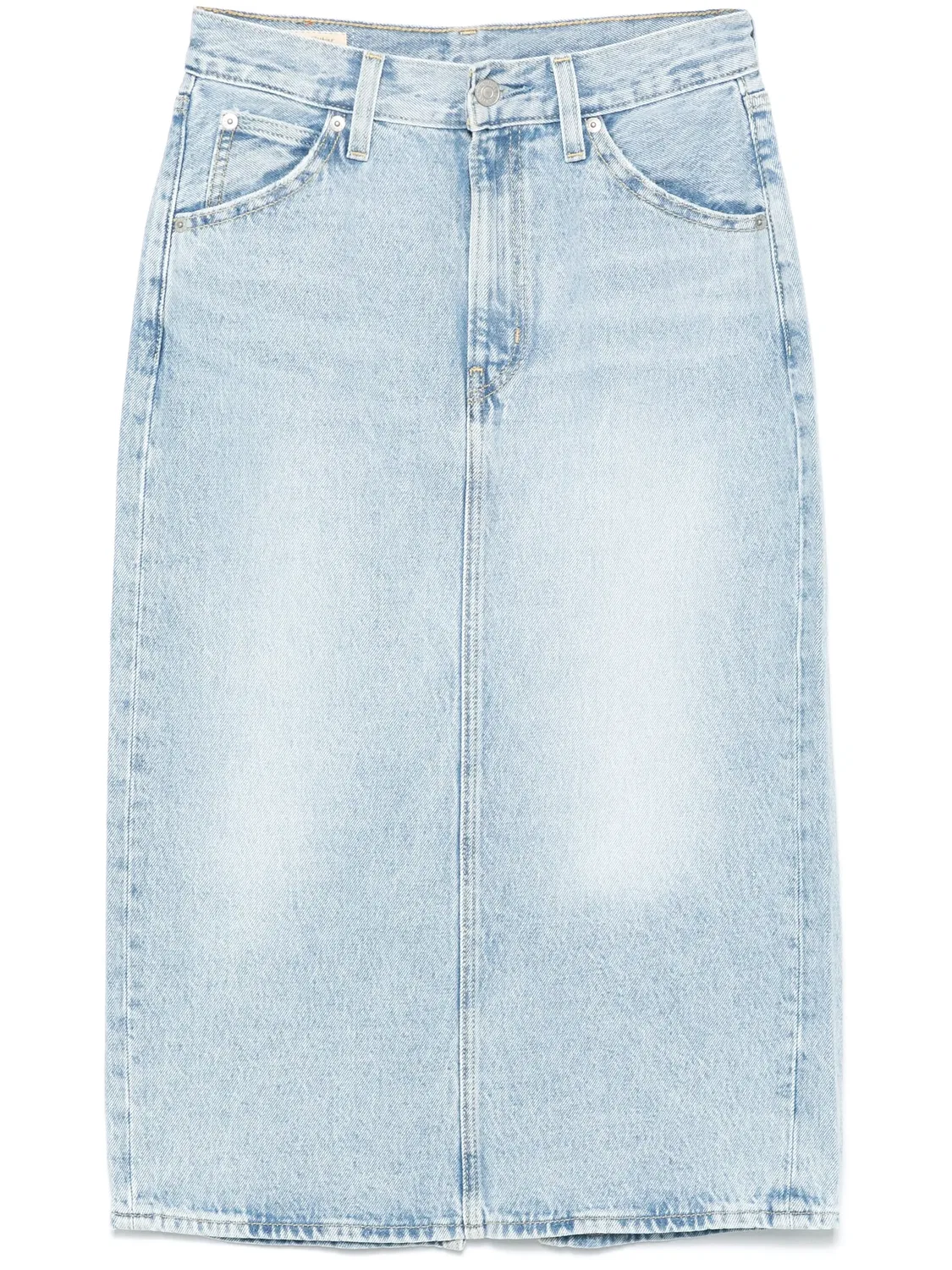 Юбка-миди с высокой талией, хлопковая Levi's, синий