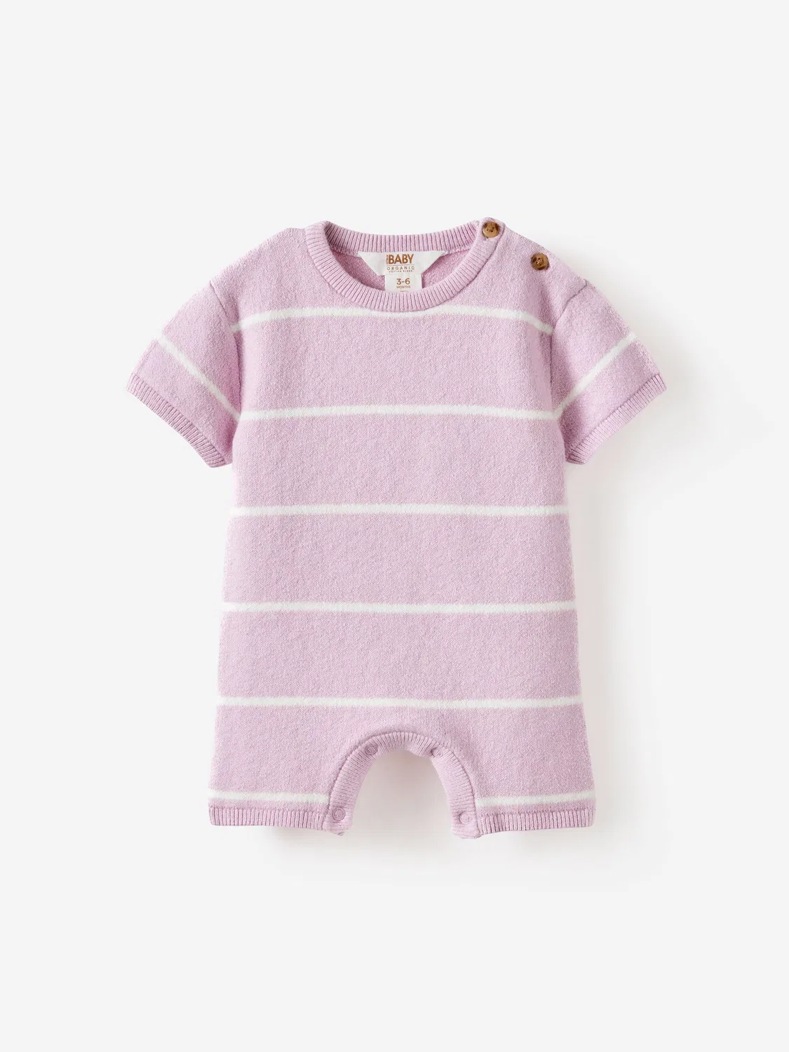 Комбинезон вязаный с полосками Cotton On, фиолетовый