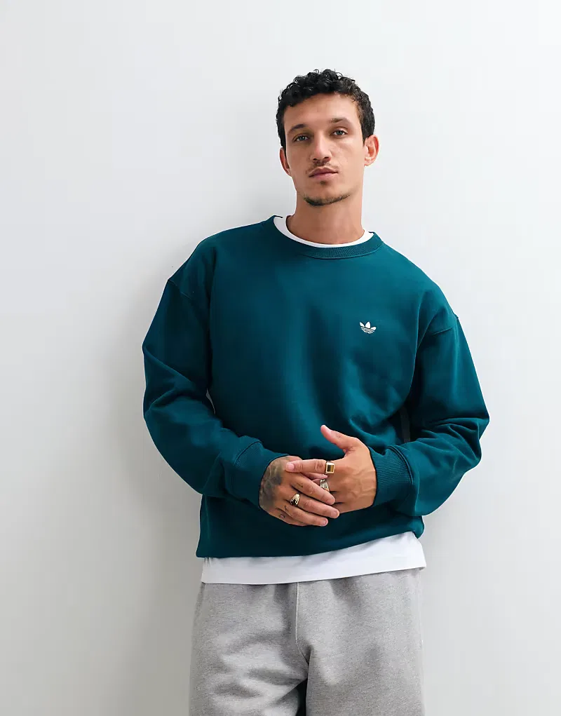 Свободная толстовка Adidas Originals Essential, зеленый