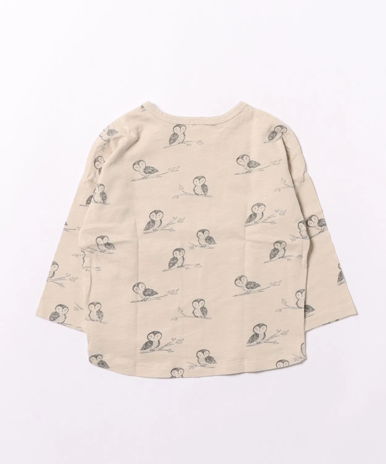 Детская футболка с длинным рукавомс принтом OWLS Rylee + Cru, Beige — фото 2