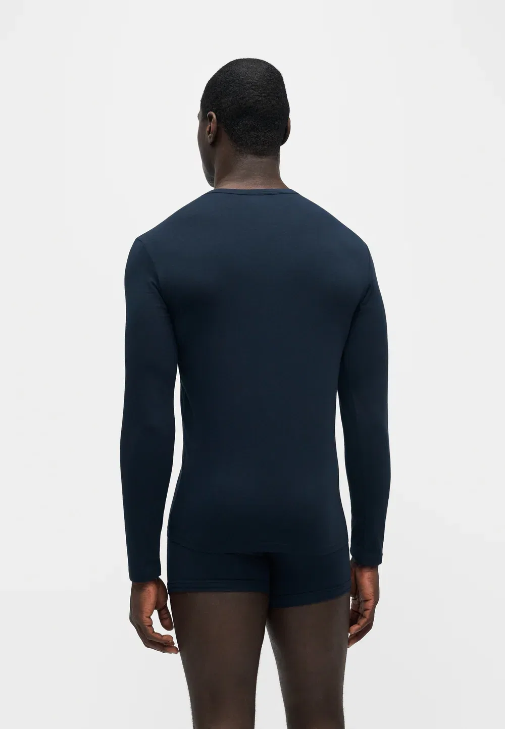Рубашка с круглым вырезом и рукавом Emporio Armani, Dark Blue — фото 3