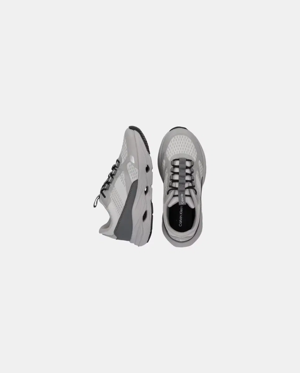 Детские кроссовки для мальчиков с эластичными шнурками Deportivo runner Calvin Klein, Gris Topo — фото 4
