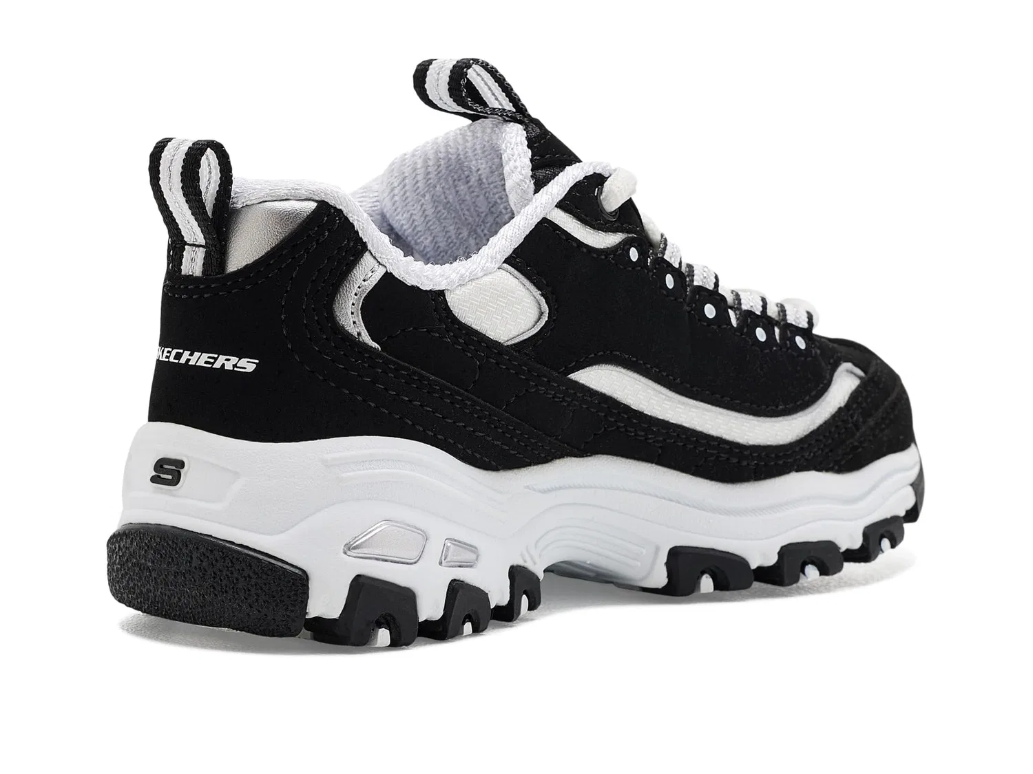 Кроссовки D'Lites 304155L (для маленьких и больших детей) Skechers Kids, Black/White — фото 4