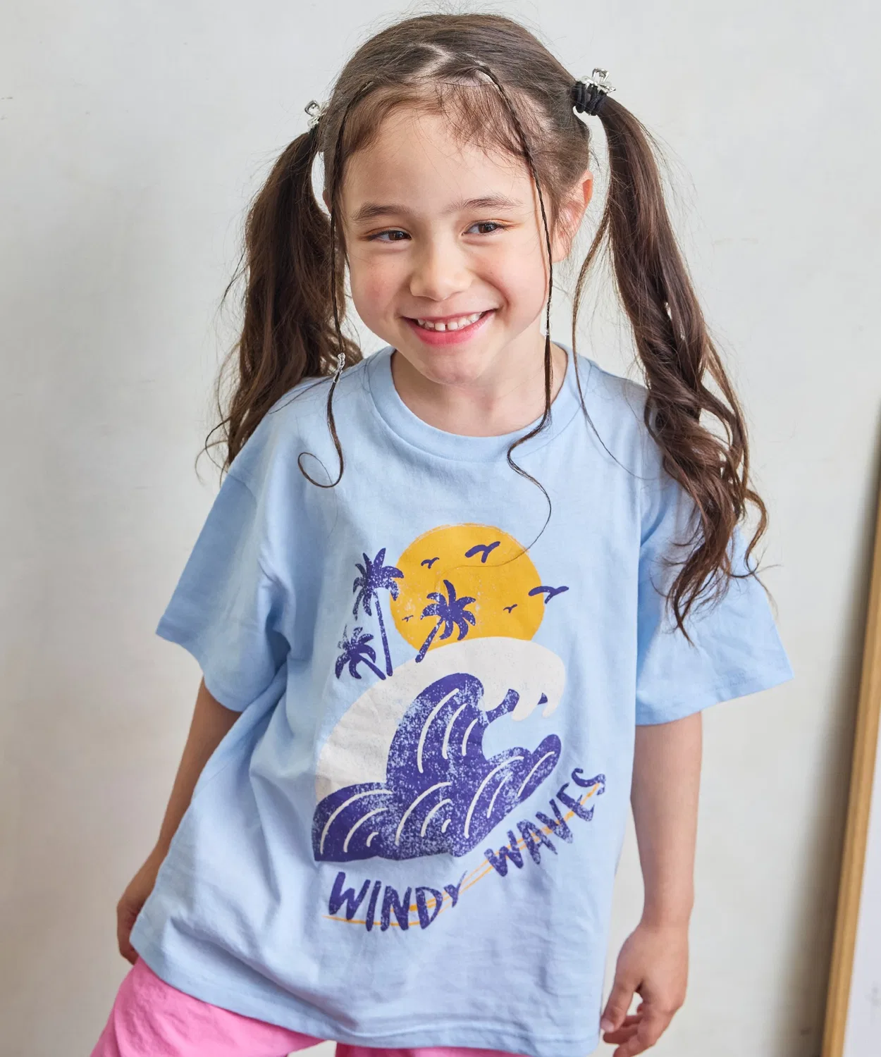 Детская футболка с принтом Weather Mood LSP WOW, Light Blue