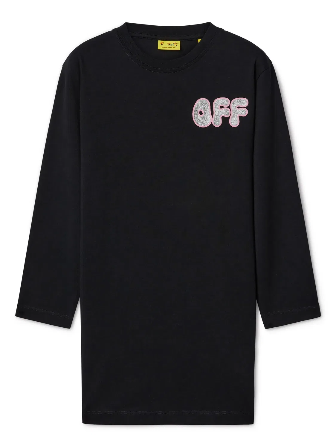 Платье Arrow из хлопка OFF-WHITE, черный