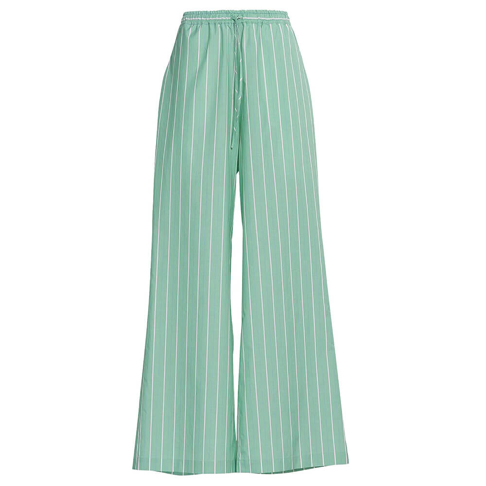 

Брюки Marni Striped Drawstring, зеленый