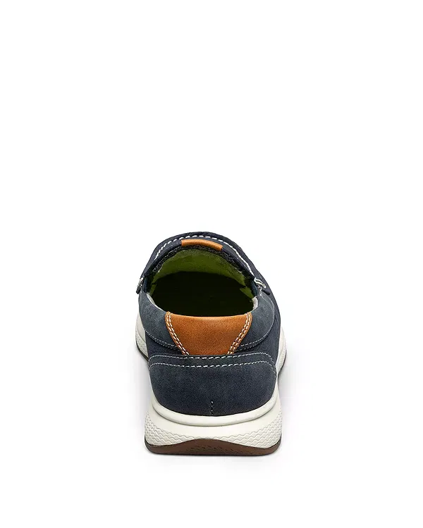 Детские слипоны для мальчиков с мысом мок Florsheim Kids, Navy Nubuck — фото 4