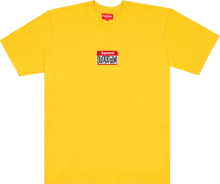 Футболка Supreme Gonz Nametag Short-Sleeve Top 'Yellow', желтый — фото 2