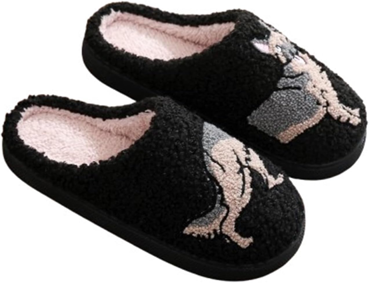 

Женские и мужские пушистые тапочки с рисунком кошек и собак, мультяшные домашние тапочки с мягкой мемори-пеной, уютные плюшевые тапочки для пары, для дома (40/41 EU, акула) Znel, German Shepherd Dog 40/41 EU