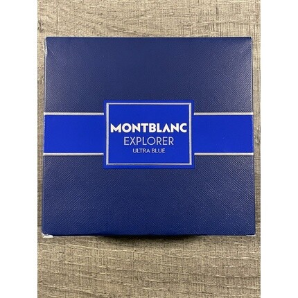 Montblanc Mont Blanc Explorer Ultra Blue Eau de Parfum мужской подарочный набор 60 мл и 100 мл мытье — фото 2