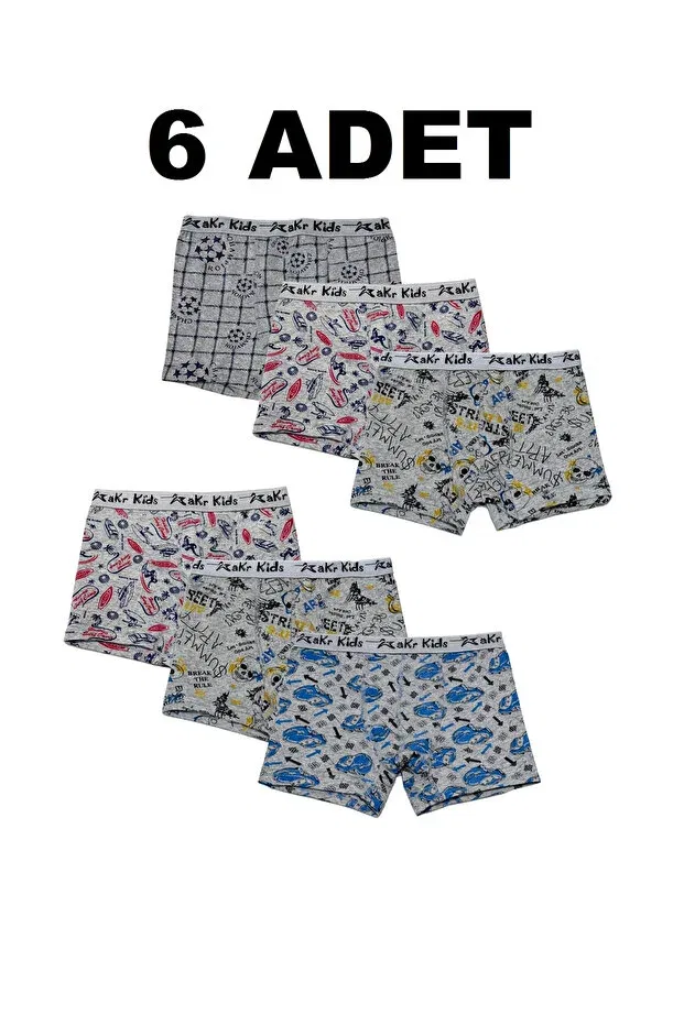 Детский комплект боксеров для мальчиков хлопковый Erdenay Tekstil, Mixed Colors
