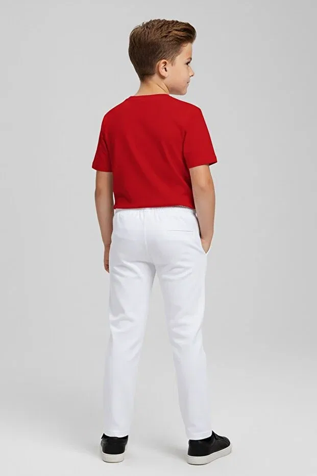 Детская футболка с принтом Moon and star t-shirt Dmb Kids, Red — фото 3