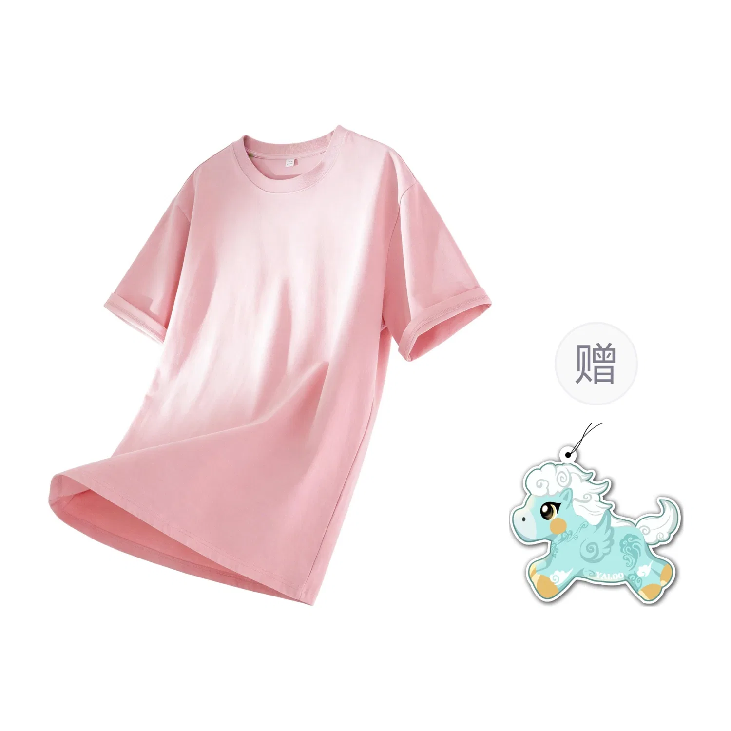 Детская футболка унисекс с круглым вырезом, плотная, Pink Heavyweight, YALU
