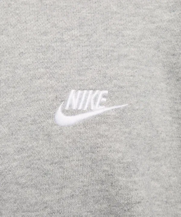 Свитшот оверсайз из флиса Club Fleece, Nike, темно-серый — фото 4