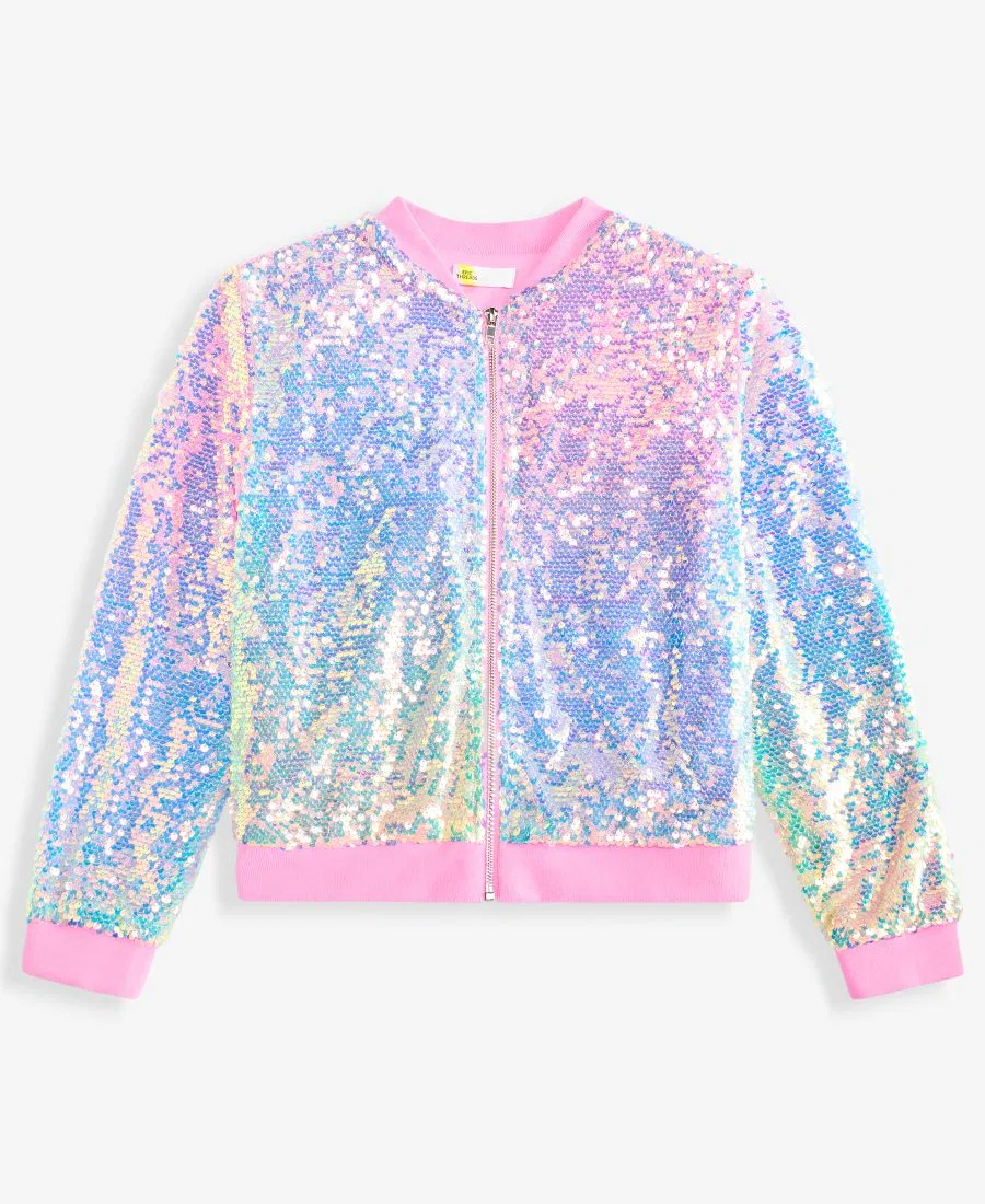 Детская куртка-бомбер с блестками, модель Sequin Ombre Epic Threads, Et Sequin Ombre — фото 4