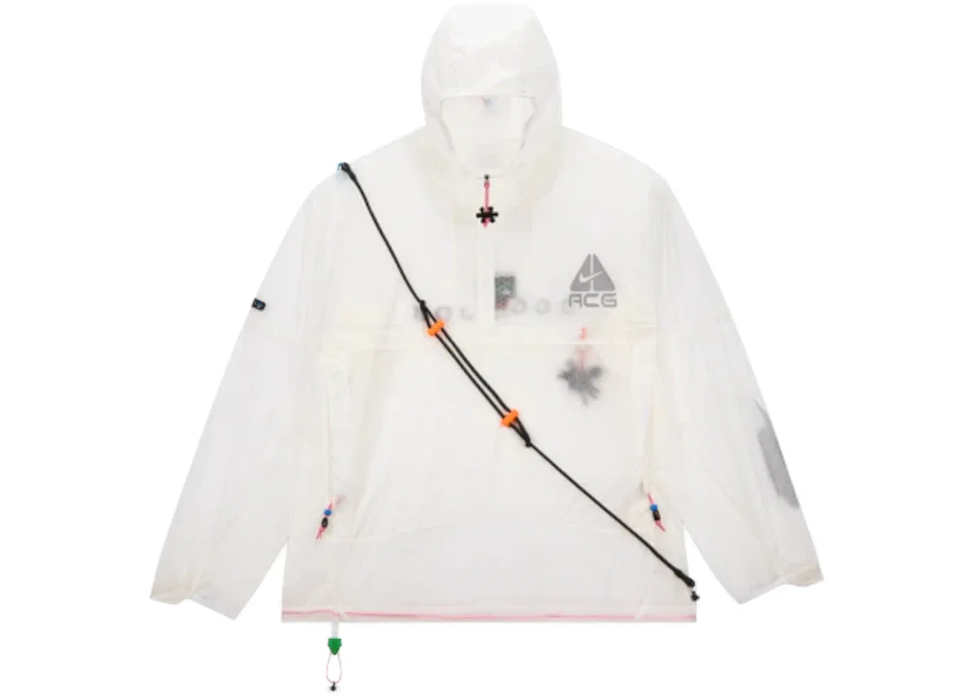 Мужская анорак-куртка с принтом Nike x CPFM ACG Jacket, White