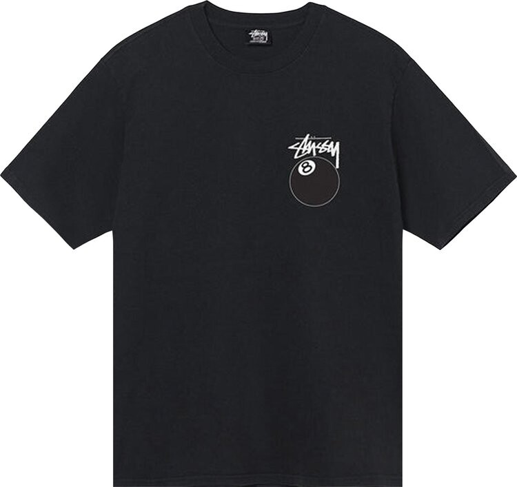 

Футболка Stussy 8 Ball Pigment Dyed Tee 'Black', черный