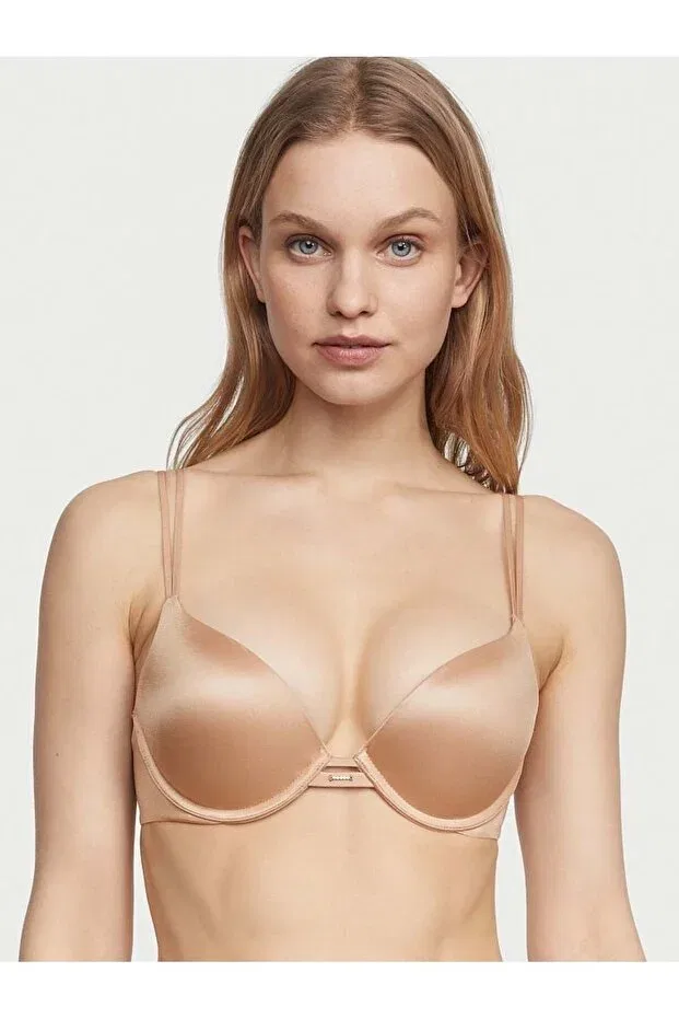 Женский бюстгальтер пуш-ап с V-образным вырезом Victoria'S Secret, Beige