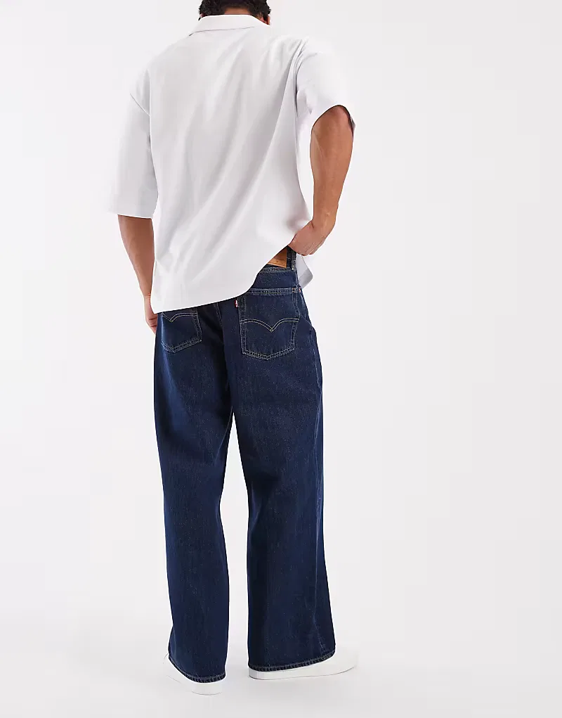 Широкие мешковатые джинсы Levi's среднего, синий — фото 3