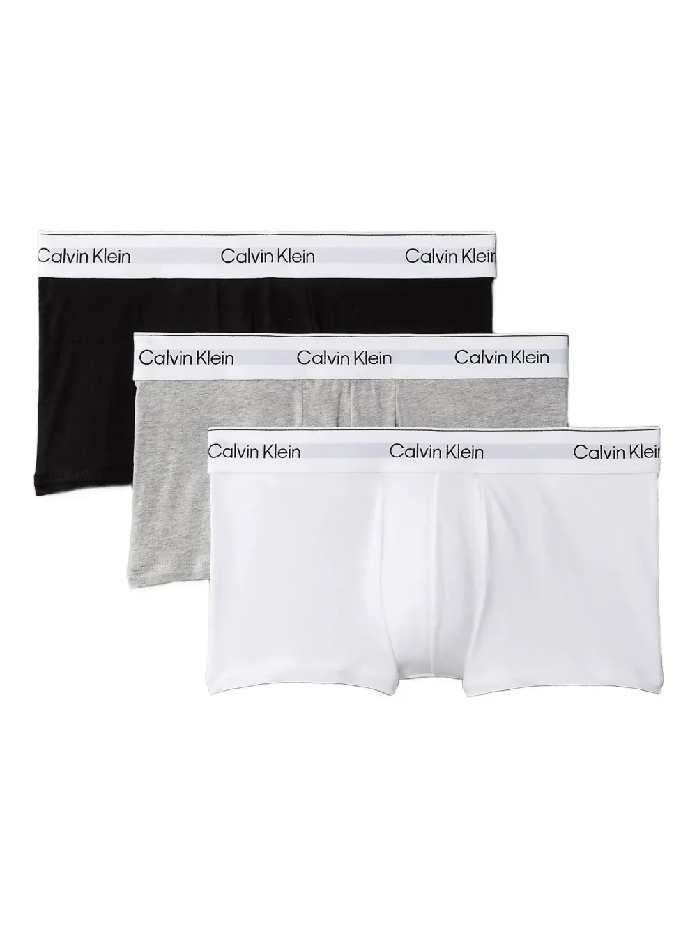 

Боксеры с фирменным поясом (комплект из трех пар) Calvin Klein, серый