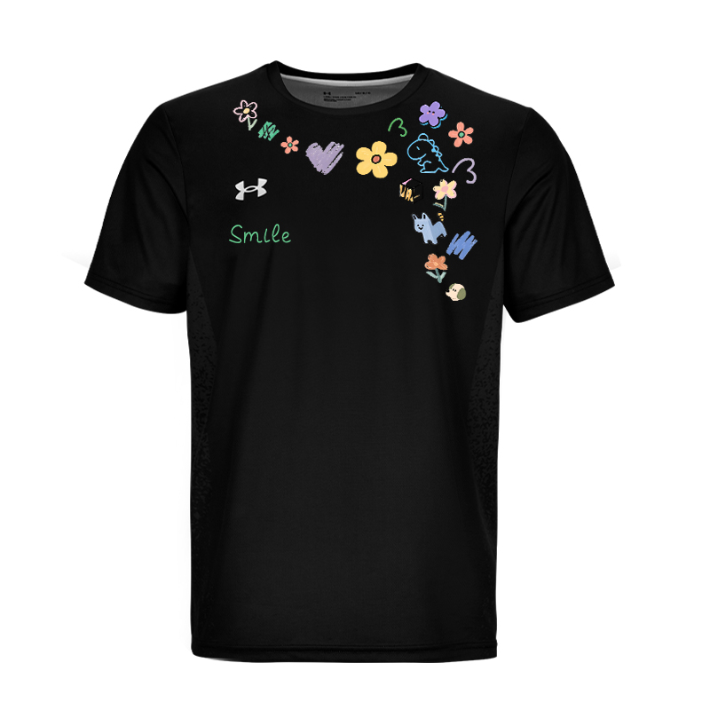 

Футболка с коротким рукавом Unisex быстросохнущая Under Armour, черный