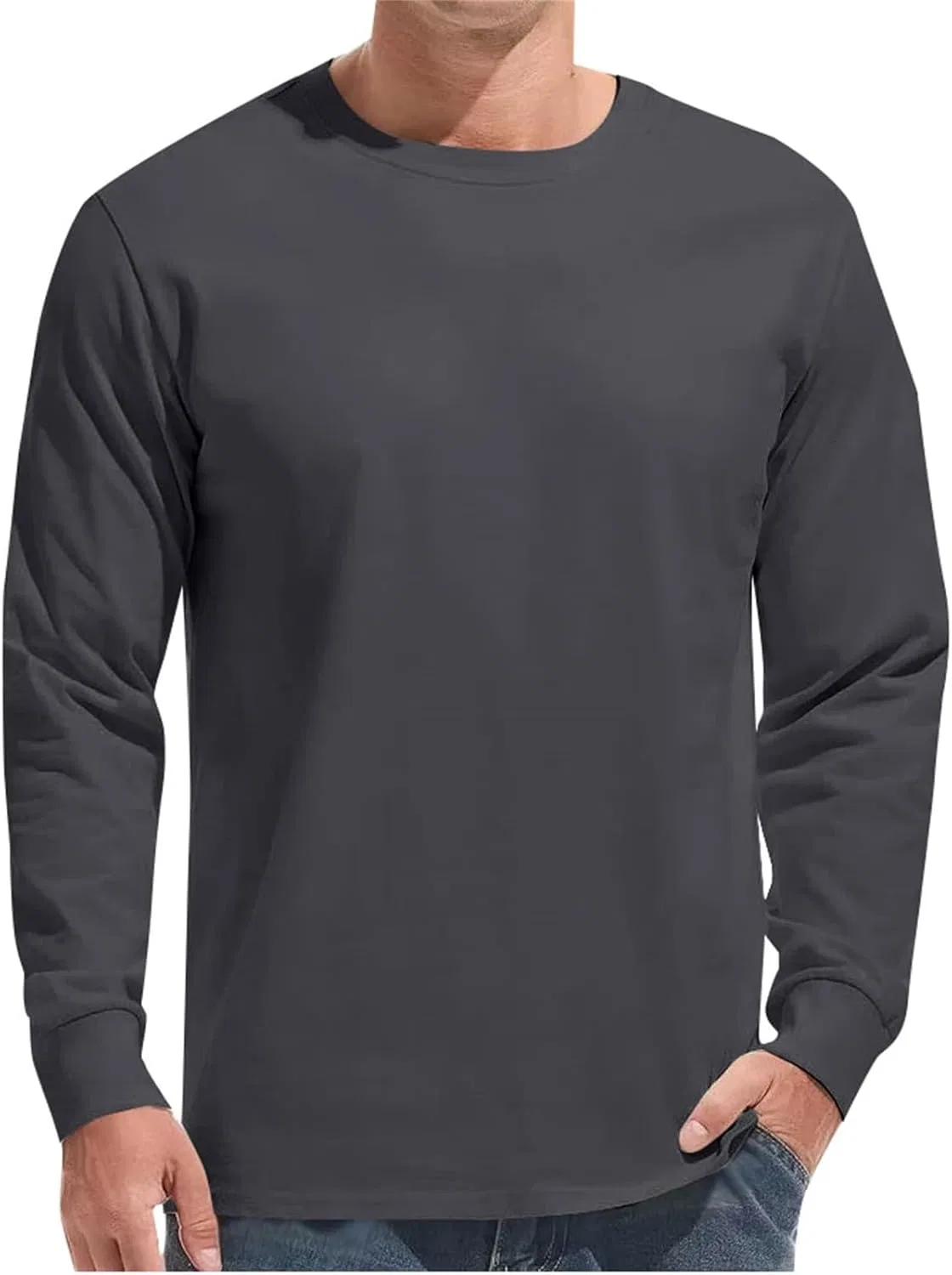 Мужская повседневная футболка с круглым вырезом Miyaomn, Dark Gray
