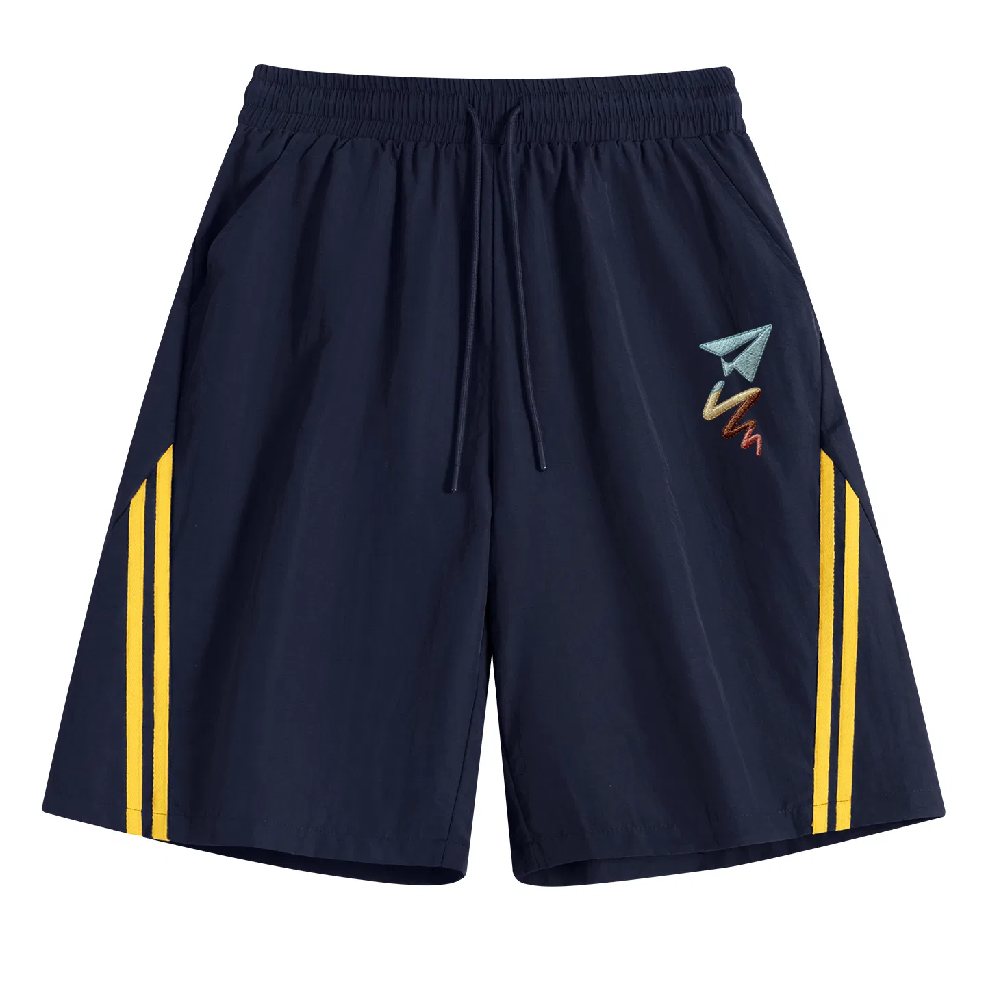 Детские шорты повседневные с логотипом MINISO, Navy Blue
