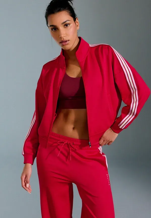 Куртка с контрастными полосками Regular fit - retro with contrast piping Next, красный — фото 2