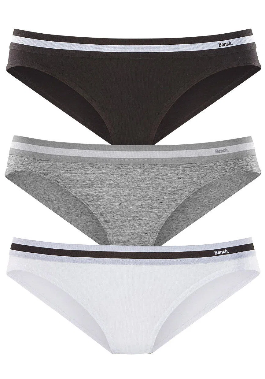 Детские трусы для девочек с мягким поясом Bench, Schwarz Weiss