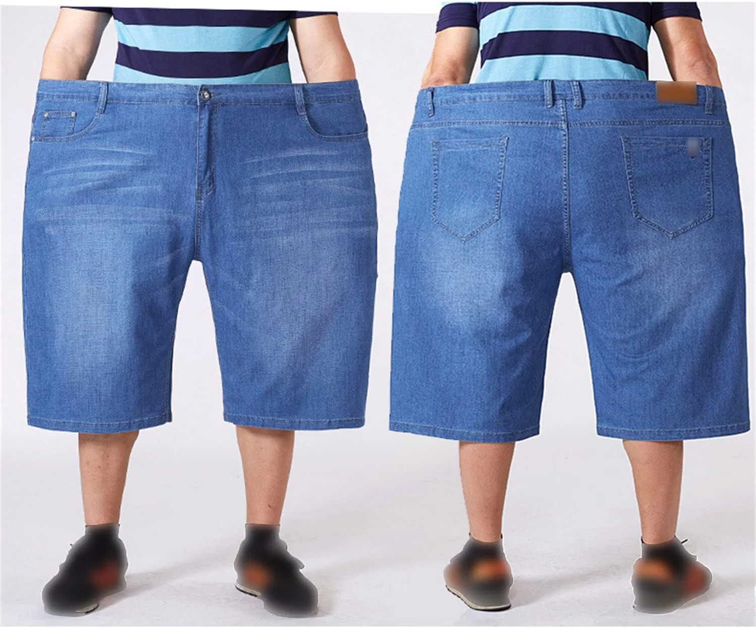 Шорты джинсовые, Slim Fit, Blue Generic — фото 2