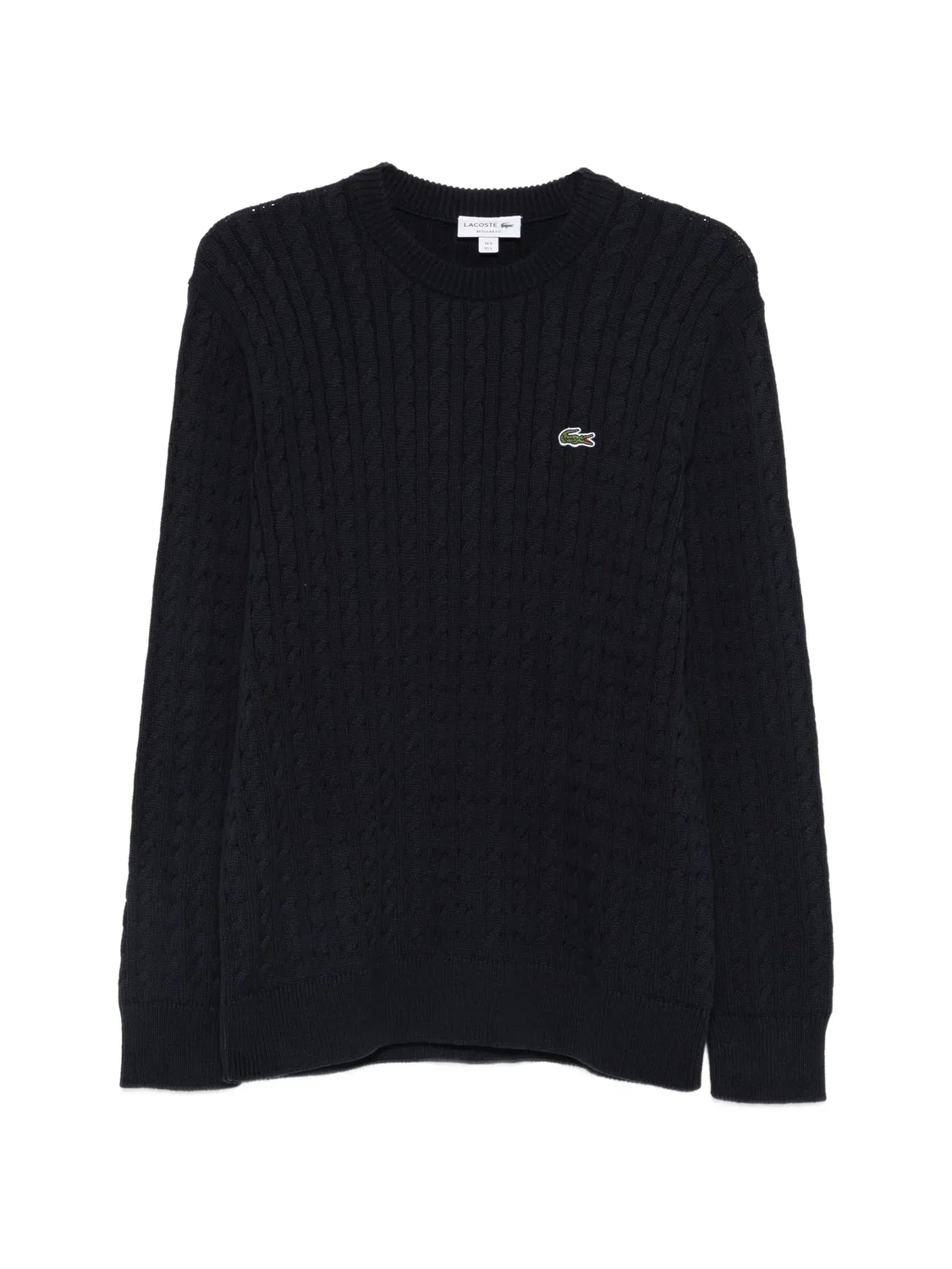 Lacoste Свитер косами с логотипом, синий