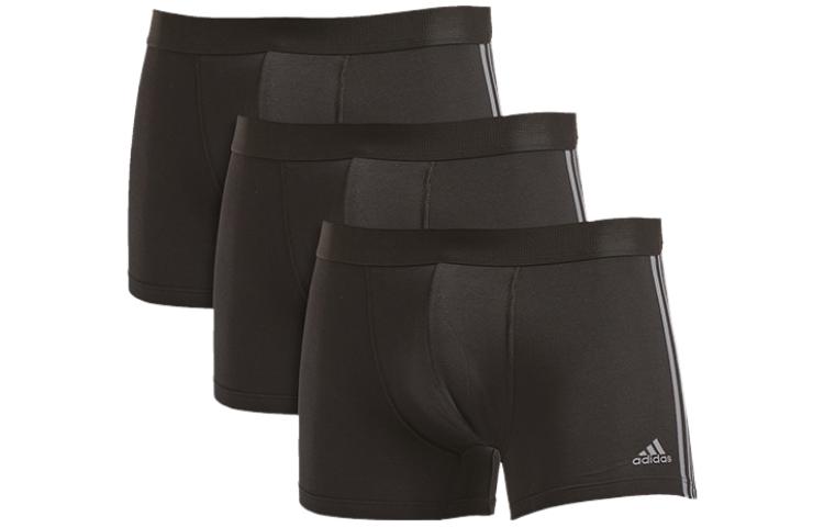 

Трусы-боксеры мужские 3 шт Adidas, 3 шт (3 черных)