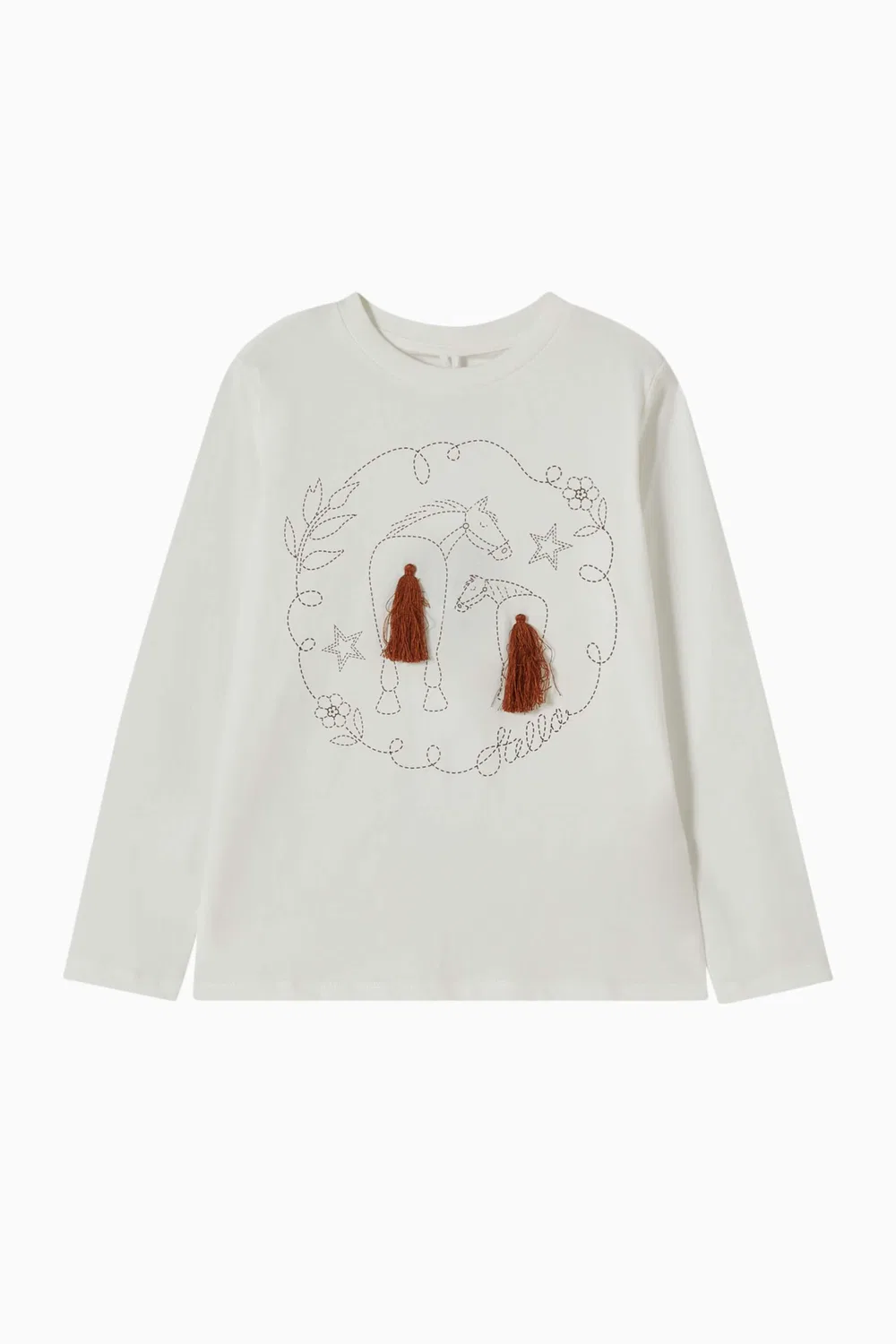Футболка с бахромой Horse Tassel T-shirt Stella McCartney