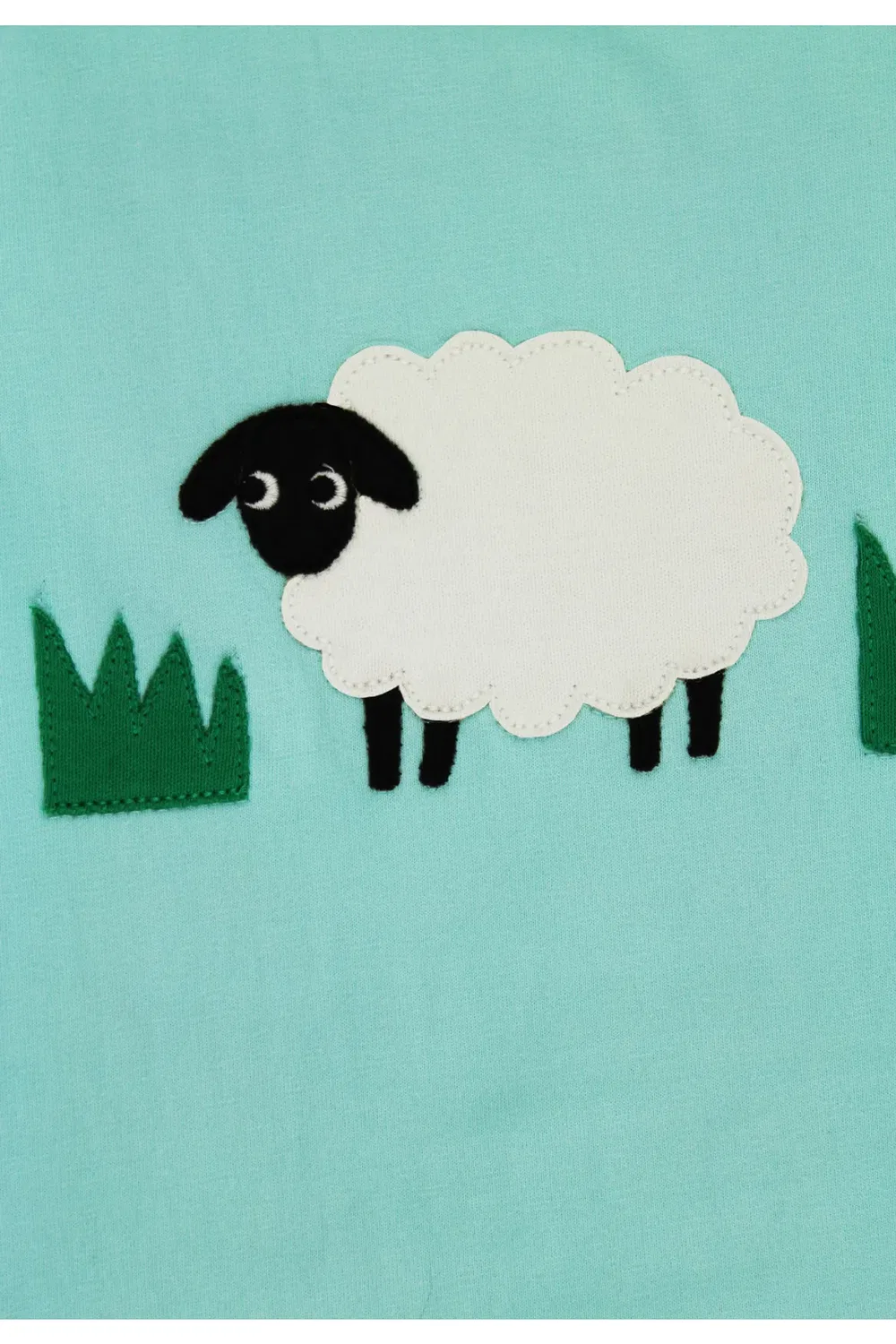Детская футболка с аппликацией Sheep с коротким рукавом Toby Tiger, Blue — фото 2