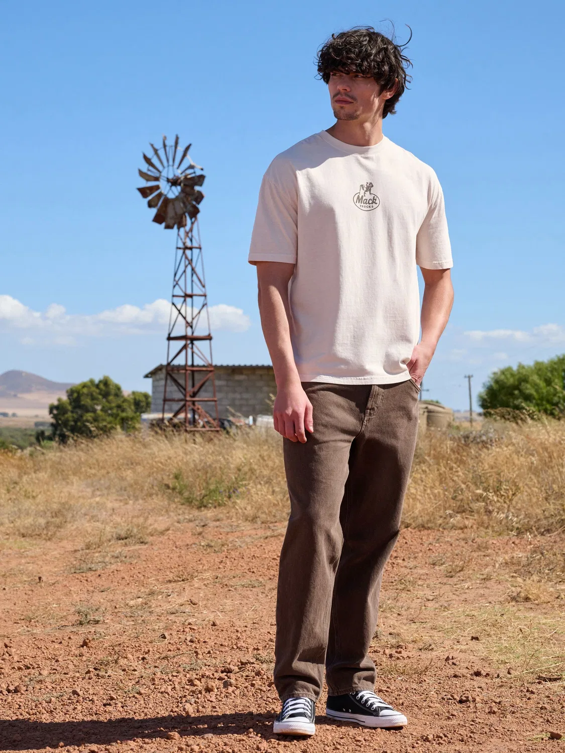 Джинсы Relaxed Tapered Fit Next, ржаво-коричневый — фото 2