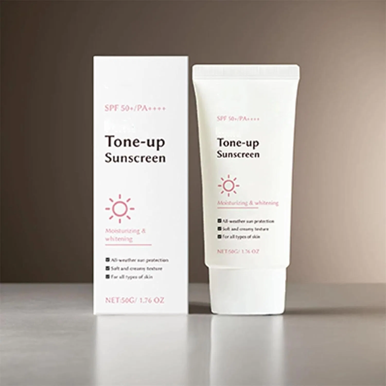 Солнцезащитный крем Pink Tone-Up Sunscreen, SPF 50+, Notgurli, 50 г — фото 4