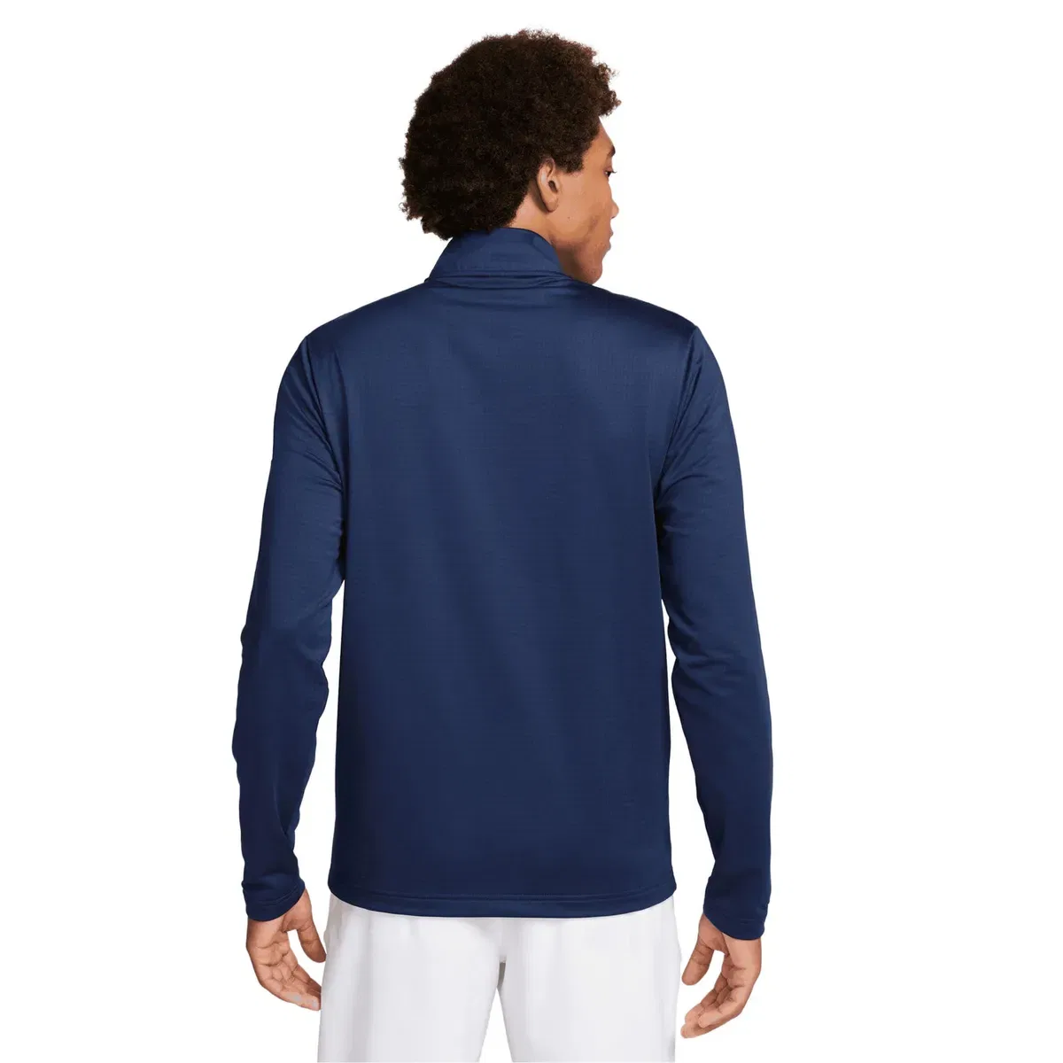 Мужская футболка с полузастежкой Dri-Fit Nike, Navy — фото 2