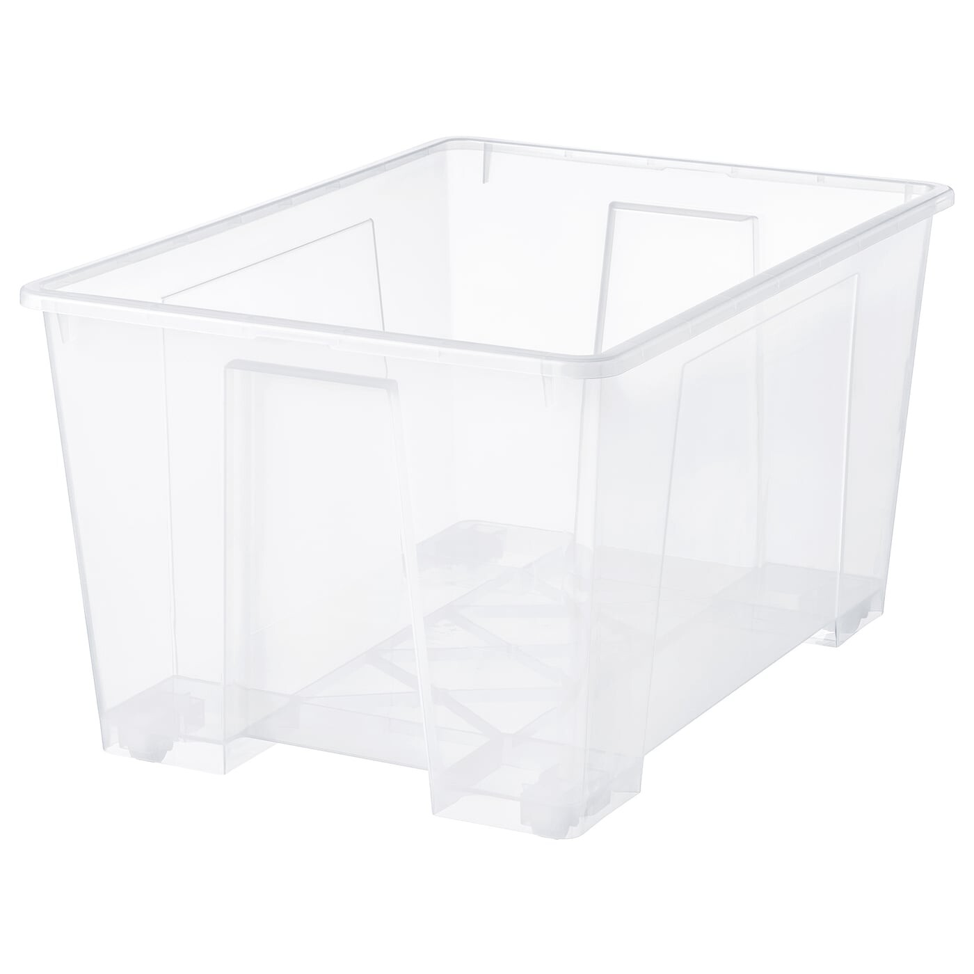 SAMLA САМЛА Контейнер, прозрачный, 78x56x43 см/130 л IKEA
