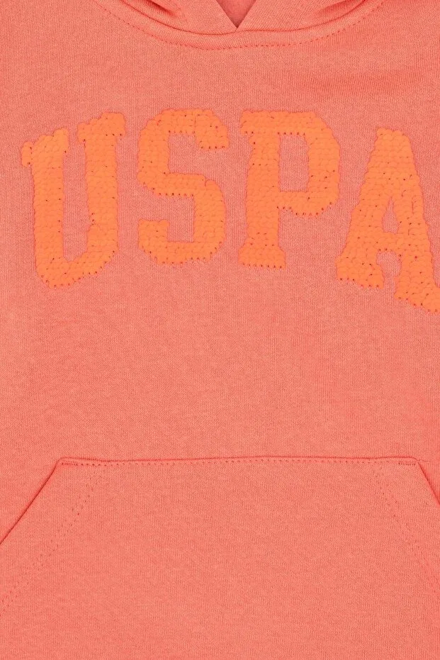 Детское худи для девочек с капюшоном U.S. Polo Assn., Multicolor — фото 3